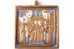 icon, The Exaltation of the Holy Cross, copper alloy, 3-color enamel, Russia, the border of the 19th...