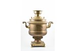 samovar, I.Kulikov, brass, Russia, the border of the 19th and the 20th centuries, 47.5 cm, weight 85...