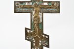 krusts, Kristus Krustā Sišana, vara sakausējuma, 2-krāsu emalja, Krievijas impērija, 20. gs. sākums,...