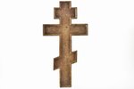 крест, Распятие Христово, медный сплав, 2-цветная эмаль, Российская империя, начало 20-го века, 36.5...