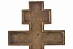 крест, Распятие Христово, медный сплав, 2-цветная эмаль, Российская империя, начало 20-го века, 36.5...