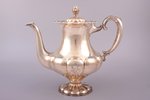 service of 3 items: sugar-bowl, coffeepot, cream jug, silver, 830 standart, 1938, 1087.95 g, Turku,...