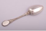 spoon, silver, 84 standard, 66.15 g, 19.5 cm, Iganty Sazikov's firm "Sazikov", 1860, St. Petersburg,...