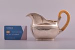 cream jug, silver, 84 standard, total weight of item 234.65, gilding, bone, h 11.2 cm, by Akerblom (...
