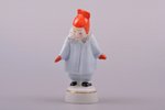 figurine, A girl wearing coat (Winter), porcelain, Riga (Latvia), USSR, Riga porcelain factory, mold...