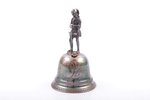 bell, silver, 950 standard, 106.90 g, h 10 cm, Ø 5.8 cm, France...