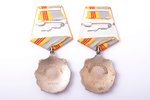 set, 2 Orders of Labour Glory, № 399322, № 453099, 3rd class, USSR...
