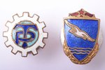 set, 7 badges of Voluntary Sports Societies, USSR...