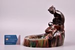 статуэтка, пепельница, Черт, керамика, Рига (Латвия), фабрика М.С. Кузнецова, 1934-1940 г., 21.2 x 2...