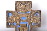 krusts, Kristus Krustā Sišana, vara sakausējuma, 1-krāsu emalja, Krievijas impērija, 20. gs. sākums,...