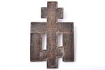 cross, The Crucifixion of Christ, copper alloy, 1-color enamel, Russia, the beginning of the 20th ce...