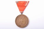 медаль, знак отличия Креста Признания, 3-я степень, Латвия, 20е-30е годы 20го века, 40.5 x 36 мм...