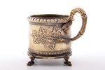 tea glass-holder, Norblin & Co, Warszawa, Russia, Congress Poland, 1860-1870, Ø (inside) 6.9 cm, h (...