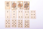 set of playing cards, (miniature size), in favor of Emperor's orphanage, beginning of 20th cent., 3....