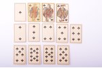 spēļu kāršu komplekts, (miniatūrs izmērs), Imperatora bāreņu nama labā, 20. gs. sākums, 3.4 x 2.2 cm...