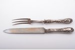 set of 2 flatware items, silver/metal, 950 standart, France, 28 - 31.9 cm, in a box...