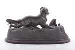 inkstand, Dogs at partridge, cast iron, 11 x 21.5 x 12.2 cm, weight 1874.30 g., USSR, Kamensk-Uralsk...