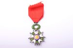 National Order of the Legion of Honour, silver, 800 standart, France, 20th cent., 60 x 43.3 mm, in a...