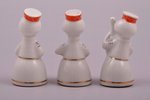 set of figurines, The Band (3 members), porcelain, Riga (Latvia), USSR, Riga porcelain factory, mold...