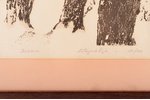 Elgurts Iosifs (1924-2007), "Ziema", 1981 g., papīrs, litogrāfija, 31.5 x 31.5 cm...