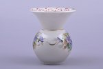 vase, porcelain, Riga Ceramics Factory, signed painter's work, handpainted by Yegor Morozov, Riga (L...