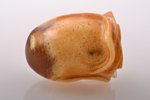figurine, "Rose", pressed amber, carving, 21.50 g., the item's dimensions ~3.0-3.11 x 4.1 cm, with c...