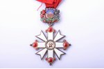 Орден Виестура, 5-я степень, серебро, эмаль, 875 проба, Латвия, 1938-1940 г., мастер V. Millers...