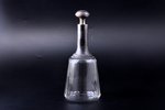 carafe, silver, 950 standard, glass, h 21.4 cm, France, chip on the lid...