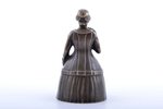 bell in the shape of a woman, bronze, 10 cm, weight 315.65 g....