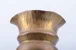 vase, made of a bullet shell, World War I, h 33.8 cm, two small cracks at the neck...