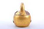 weight, bronze, gold plated, Russia, 1859, 11.5 x 9.1 x 8.9 cm, weight 832.20 g...