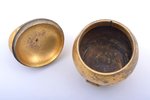 weight, bronze, gold plated, Russia, 1859, 11.5 x 9.1 x 8.9 cm, weight 832.20 g...