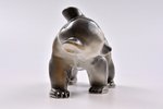 figurine, Bear, porcelain, Riga (Latvia), Riga Ceramics Factory, molder - Elmars Rivoshs, 1940, 14 x...