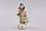 figurine, Skier, porcelain, Riga (Latvia), USSR, Riga porcelain factory, molder - S. Bolzan-Golumbov...