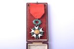 Francijas Nacionālā Goda leģiona ordenis, sudrabs, emalja, Francija, 59 x 40.5 mm, kastē, emaljas de...