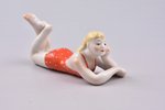 figurine, On the Beach, porcelain, USSR, Kiev experimental ceramics-artistic factory, molder - Olga...