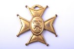 badge, Fireman service, Teenete Eest, Estonia, 20-30ies of 20th cent., 31.5 x 30.7 mm...