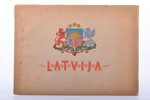 "Latvija", Latvian album, authorized by UNRRA, Janis Liepinsh, Stugarte, piezīmes uz titullapas, 22...