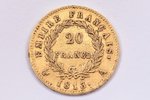 20 franki, 1813 g., A, zelts, Francija, 6.40 g, Ø 21.1 mm, XF...