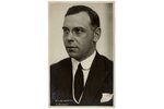 photography, Foreign Minister Z. Meierovics, Latvia, 20-30ties of 20th cent., 13.6 x 8.5 cm...