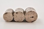 монетница, серебро, 84 проба, 36.80 г, штихельная резьба, 6.3 x 2.3 x 2.6 см, конец 19-го века, Рига...