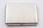 cigarette case, silver, 84 standard, 295.45 g, gilding, 12.6 x 9.7 x 2.2 cm, 1908-1917, Moscow, Russ...
