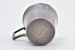 charka (little glass), silver, 834 standard, 20.30 g, gilding, h 3.8 cm, 1824-1832, Italy, Naples...