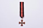 Order of Saint Vladimir, 4th class, gold, enamel, 56 standart, Russia, 1880-1890, 39 x 34.1 mm, 6.30...