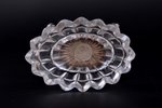 caviar server, silver, 950 standard, total weight of item 158.30, glass, h 9 cm, 1819-1838, France,...