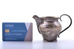 cream jug, silver, 84 standard, 82.95 g, engraving, gilding, h 7.6 cm, workshop of Nikolay Strulev,...