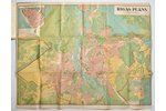 map, plan of the city of Riga and its environs, scale 1:22.500, publisher P. Mantnieka kartogrāfiska...