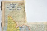 map, Cleared of mines territory of Liepāja region, with mark "secret", copy №1, Latvia, USSR, 1945,...
