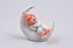 figurine, on the moon, porcelain, USSR, Kiev experimental ceramics-artistic factory, molder - V. She...