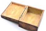 case, traditional motif, wood, copper, Latvia, the 20-30ties of 20th cent., 15 x 12 x 7.5 (13.7 x 10...